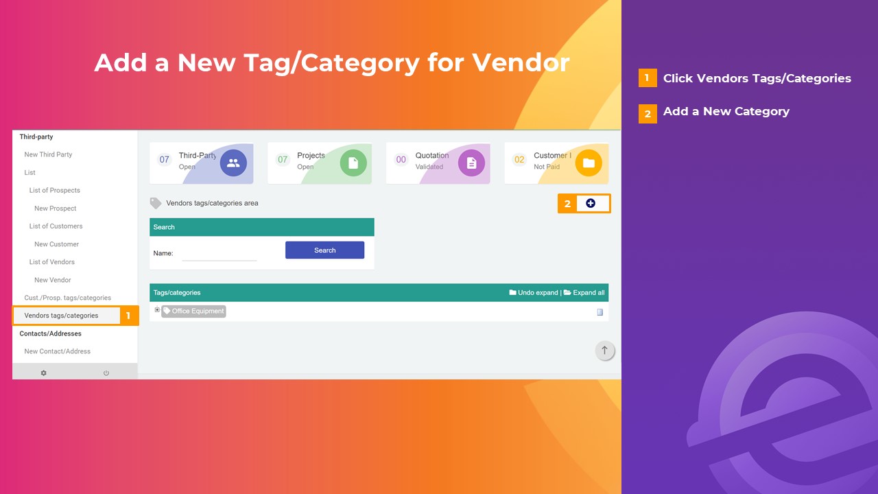 How to Categorize Customers or Vendors MYERP Knowledge Base
