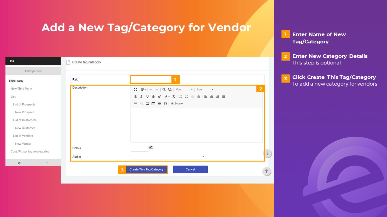 How to Categorize Customers or Vendors MYERP Knowledge Base